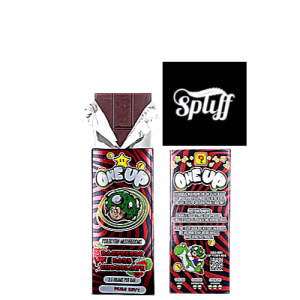 Cannabis edible packaging with colorful design and branding at Spliff Nation Dispensary.