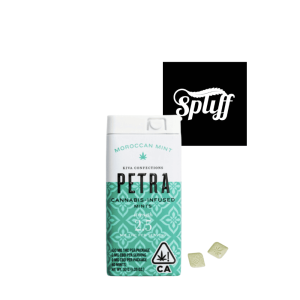 Cannabis-infused Moroccan Mint Mints for discreet consumption at Spliff Nation Dispensary.