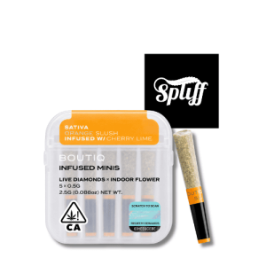 Boutiq Orange Slush x Cherry Lime live diamonds infused mini pre-roll 5-pack in Los Angeles