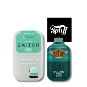 Boutiq Switch Blue Matcha x Maui Wowie 2g live diamonds disposable vape in Los Angeles