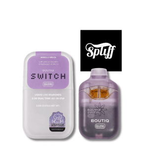 Boutiq Switch Purple Berry x Mango Runtz 2g live diamonds disposable vape in Los Angeles