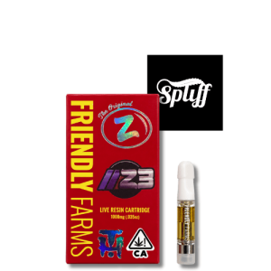 Friendly Farms Z3 1g live resin cartridge in Los Angeles