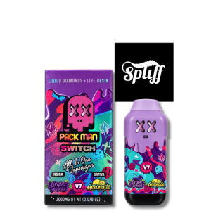 Pack Man Switch Grape Sorbet x Gelonade 2g disposable vape in Los Angeles