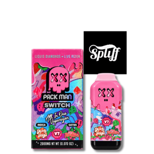 Pack Man Switch Peach Rings x Pink Pineapple 2g disposable vape in Los Angeles