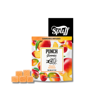 Punch Peach Mango cannabis gummies 1000mg in Los Angeles