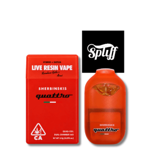 Sherbinskis Quattro Rainbow Gello x Acai 2g live resin disposable vape in Los Angeles