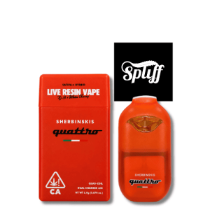 Sherbinskis Quattro XJ-13 x White Cherry 2g live resin disposable vape in Los Angeles